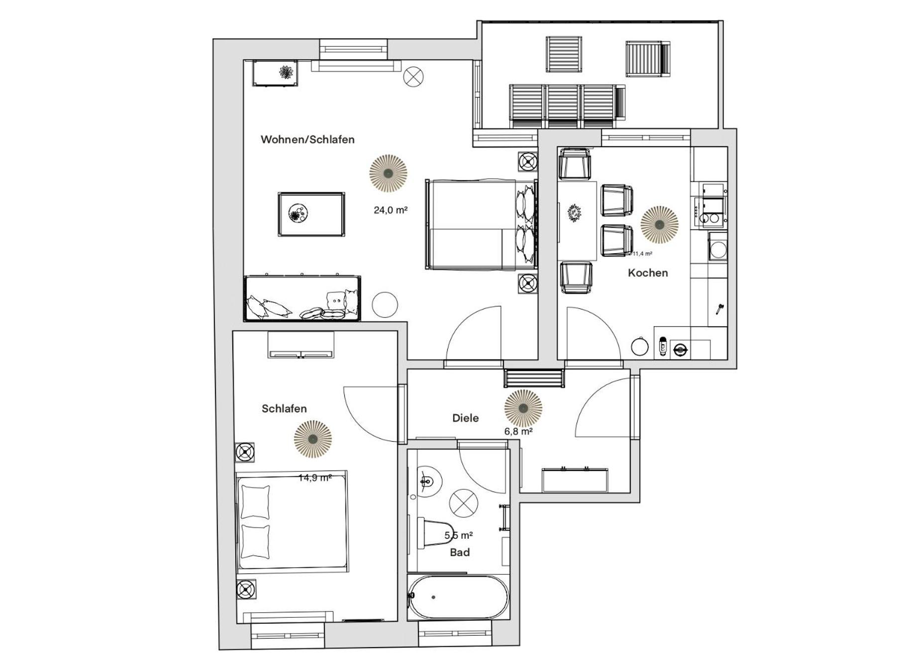 Pineapple Apartments Dresden Zwinger IV - 65 Qm - 1X Free Parking Ngoại thất bức ảnh